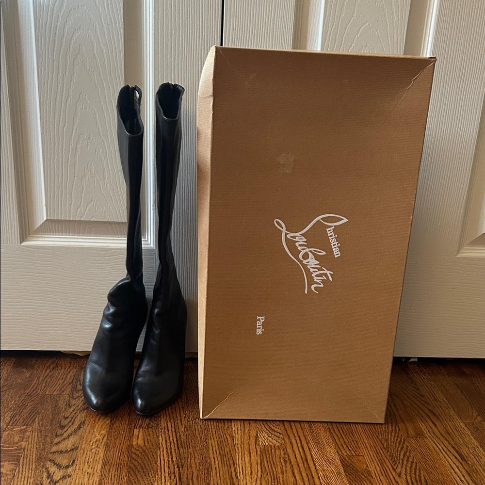 Christian Louboutin Bourge 100 Calf Boots